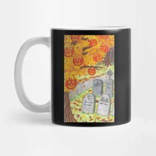 Halloween Graveyard Mug